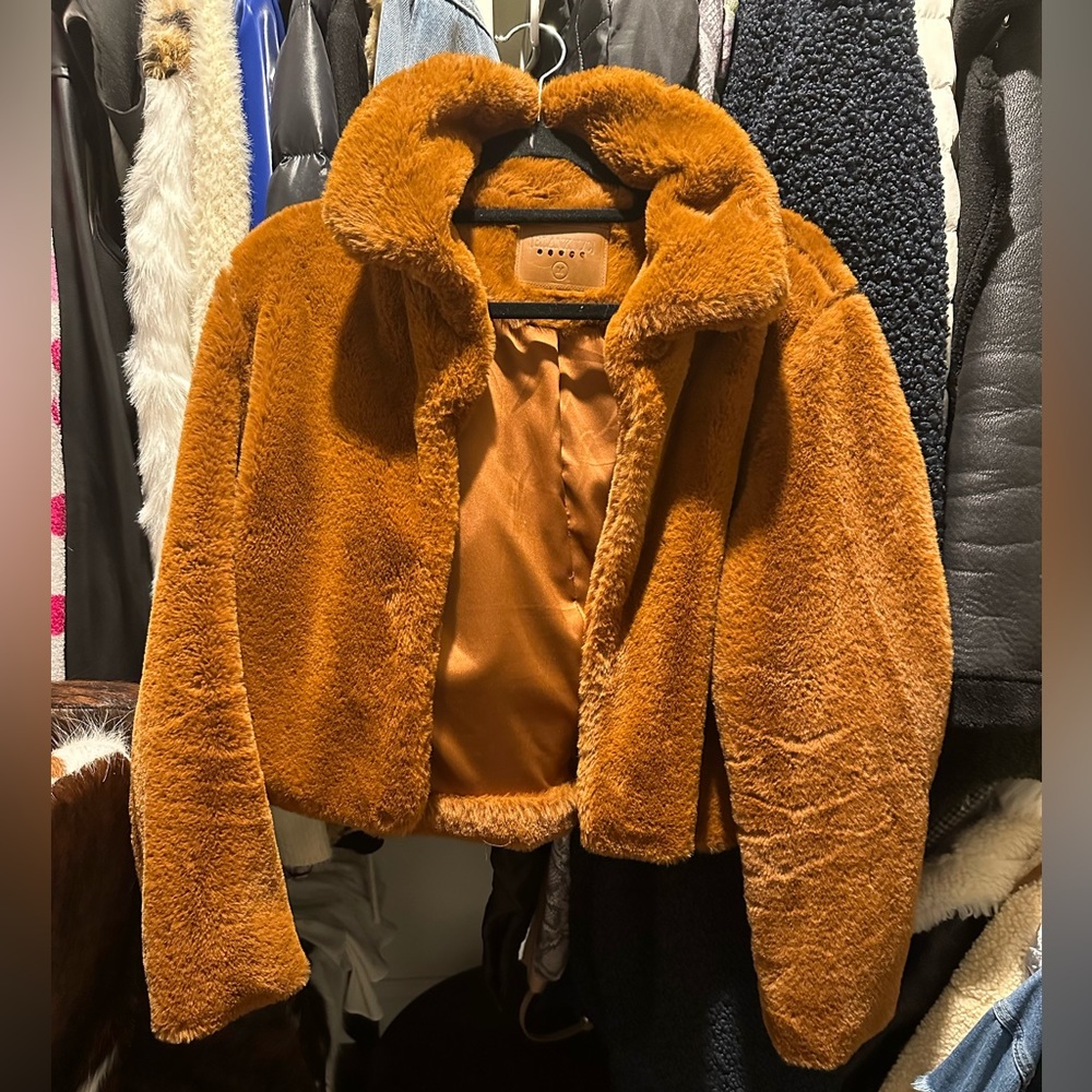 Faux fur coat